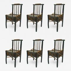 Ben Davis Set of 6 American Rustic Adirondack Side Chairs - 548146