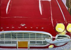 Ben Denison Red Corvette Hot Car Playboy Cartoon Mid Century - 4252231