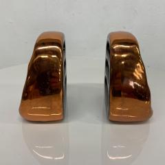 Ben Seibel 1950s Ben Seibel Copper LADDER Bookends Raymor Modern Industrial Design - 2415835