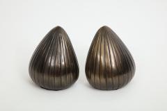 Ben Seibel Ben Seibel Gunmetal Bronze Orb Bookends - 777913