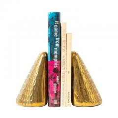 Ben Seibel Ben Seibel Jenfred Ware for Raymor Bookends Brass Impressed Textured Signed - 2743191