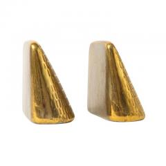 Ben Seibel Ben Seibel Jenfred Ware for Raymor Bookends Brass Impressed Textured Signed - 2743215