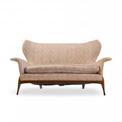 Ben Seibel Ben Seibel Mid Century Walnut Gala Settee Sofa - 4556948
