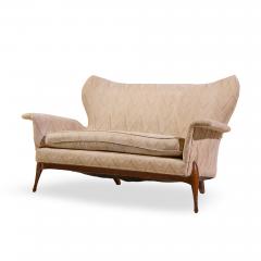 Ben Seibel Ben Seibel Mid Century Walnut Gala Settee Sofa - 4556949