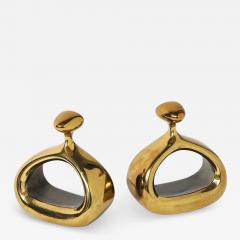 Ben Seibel Ben Seibel Stirrup Bookends Brass Jenfred Ware Raymor Signed - 4434585