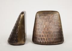 Ben Seibel Carved Bronze Bookends - 818289