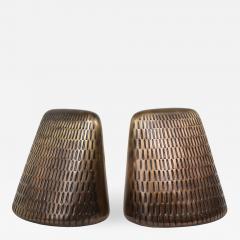 Ben Seibel Carved Bronze Bookends - 821154