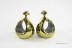 Ben Seibel Pair of Brass Stirrup Bookends by Ben Seibel for Jenfred Ware - 240909