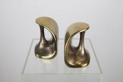 Ben Seibel Patinated Brass Bookends by Ben Seibel for Jenfred Ware - 294268