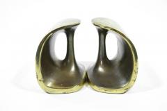 Ben Seibel Patinated Brass Bookends by Ben Seibel for Jenfred Ware - 302862