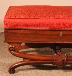 Bench Or Stool From The Beginning Of The 19th Century In Mahogany - 2900245