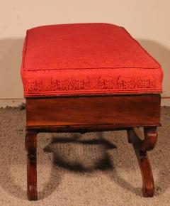 Bench Or Stool From The Beginning Of The 19th Century In Mahogany - 2900247