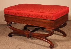 Bench Or Stool From The Beginning Of The 19th Century In Mahogany - 2900248