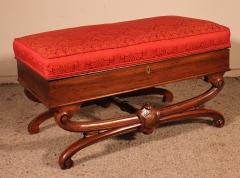 Bench Or Stool From The Beginning Of The 19th Century In Mahogany - 2900250