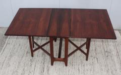 Bendt Winge 1960s Norwegian Rosewood Drop Leaf Dining Table - 1176298