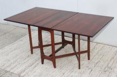 Bendt Winge 1960s Norwegian Rosewood Drop Leaf Dining Table - 1176302