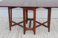 Bendt Winge 1960s Norwegian Rosewood Drop Leaf Dining Table - 1176303