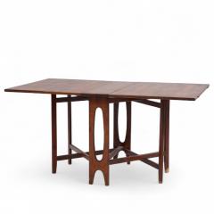 Bendt Winge Bendt Winge Mid Century Norwegian Rosewood Drop Leaf Rosewood Dining Table - 4346639