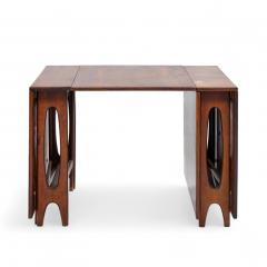 Bendt Winge Bendt Winge Midcentury Norwegian Rosewood Drop Leaf Rosewood Dining Table Pair - 4346692