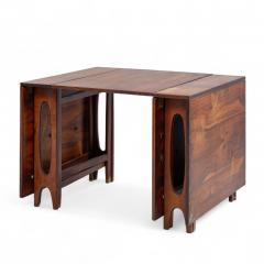 Bendt Winge Bendt Winge Midcentury Norwegian Rosewood Drop Leaf Rosewood Dining Table Pair - 4346697