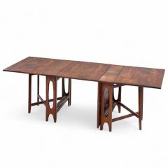 Bendt Winge Bendt Winge Midcentury Norwegian Rosewood Drop Leaf Rosewood Dining Table Pair - 4346703