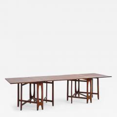 Bendt Winge Bendt Winge Midcentury Norwegian Rosewood Drop Leaf Rosewood Dining Table Pair - 4351485