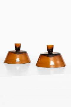 Bengt Edenfalk Candlesticks Vases Produced by Skruf - 1977647