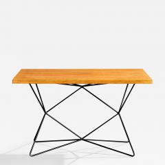 Bengt Johan Gullberg Console Table with Metal and Teak Sweden 1950s - 4770763
