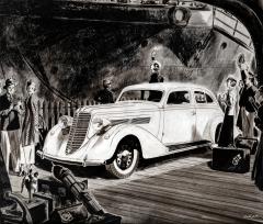 Benjamin Albert Stahl Classic Car Lincoln Nash Illustration Automobilia Timeless Aesthetic - 4413220