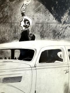 Benjamin Albert Stahl Classic Car Lincoln Nash Illustration Automobilia Timeless Aesthetic - 4413223