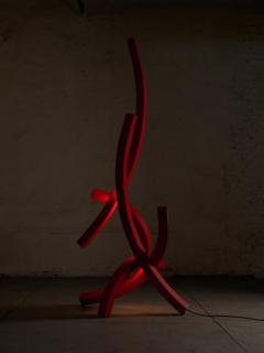 Benjamin Gillespie Entropy Arc Floor Lamp in Red 2024 - 4024881