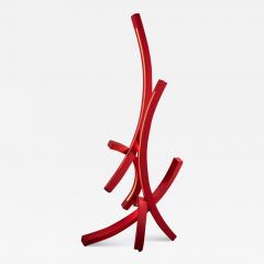 Benjamin Gillespie Entropy Arc Floor Lamp in Red 2024 - 4043416