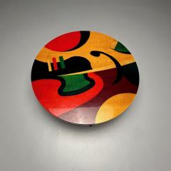 Benjamin Le Mid Century Modern Coffee Table Epoxy on Maple Paint Decorated - 3421726