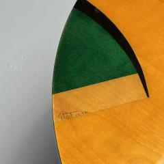 Benjamin Le Mid Century Modern Coffee Table Epoxy on Maple Paint Decorated - 3421728