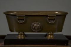 Benjamin Lewis Vulliamy A Regency inkstand in the form of an ancient Roman labrum flanked by urns - 4756482