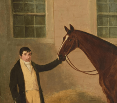 Benjamin Marshall English Oil Painting of Horse and Groom Attributed to Ben Marshall - 1757356