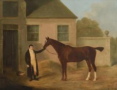 Benjamin Marshall English Oil Painting of Horse and Groom Attributed to Ben Marshall - 1757475