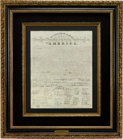 Benjamin Owen Tyler 1818 Declaration of Independence Broadside Engraved by Benjamin Owen Tyler - 3479323
