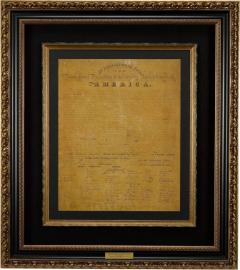 Benjamin Owen Tyler 1818 Declaration of Independence Broadside Engraved by Benjamin Owen Tyler - 3986001