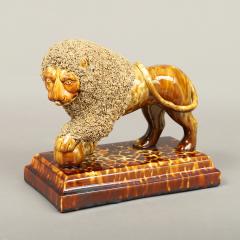 Bennington Rockingham Glazed Lion - 4533196