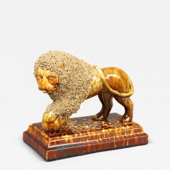 Bennington Rockingham Glazed Lion - 4533915