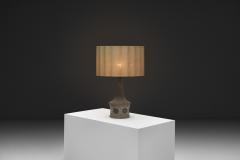 Benny Bartholdy Pedersen Stoneware Table Lamp with Decorations for Bartholdy Keramik Denmark ca 1960s - 4739858