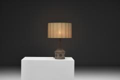 Benny Bartholdy Pedersen Stoneware Table Lamp with Decorations for Bartholdy Keramik Denmark ca 1960s - 4739945