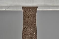 Benny Bartholdy Pedersen Stoneware Table Lamp with Decorations for Bartholdy Keramik Denmark ca 1960s - 4741874