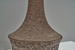 Benny Bartholdy Pedersen Stoneware Table Lamp with Decorations for Bartholdy Keramik Denmark ca 1960s - 4741876