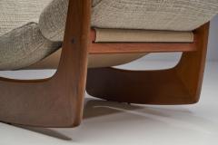 Bent Helweg M ller Rocking Chair by Bent M ller Jepsen for Boltinge Stolefabrik Denmark ca 1960s - 1931003