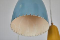 Bent Karlby 1950s Bent Karlby 3 Cone Chandelier for Lyfa - 1145203