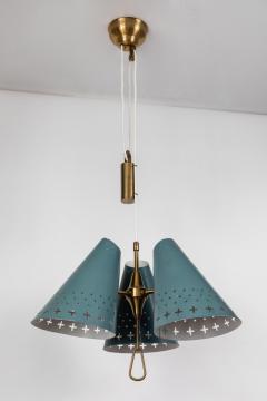 Bent Karlby 1950s Bent Karlby Counterweight Chandelier for Lyfa - 741845