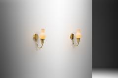 Bent Karlby Pair of Brass Wall Lamps by Bent Karlby Attr for Lyfa Denmark Mid 20th C - 4647066