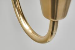 Bent Karlby Pair of Brass Wall Lamps by Bent Karlby Attr for Lyfa Denmark Mid 20th C - 4686990